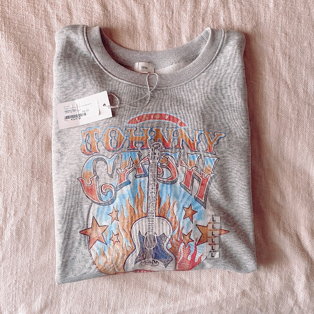 NWT Johnny Cash Crewneck